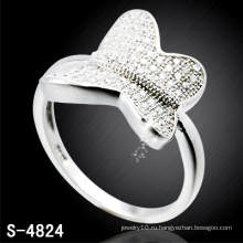 Бабочка кольцо мода леди с заполненными блестящими ЦЗ (с-4824)